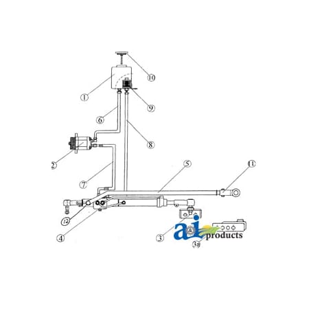 A & I Products Bracket, 4000 Cylinder (3A) 8" x3" x3.5" A-AHS2021